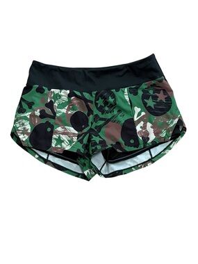 Constantly Varied Gear CVG Shorts Lined Skull Crossbones Camo Green Black Size L